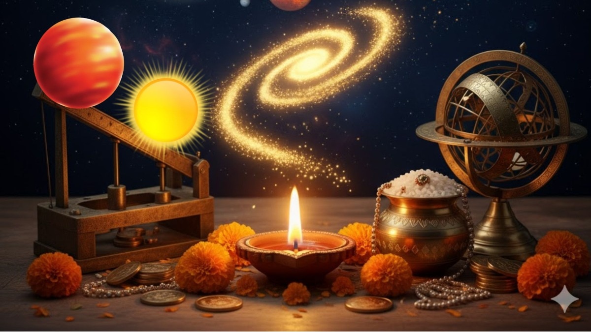 Dhanteras Surya Mangal 2025: धनतेरस से पहले सूर्य-मंगल की युति, इन 4 राशियों पर होगी लक्ष्मी-कुबेर की कृपा – surya mangal yuti 2025 lucky zodiac signs get blessing of laxmi kuber tvisu