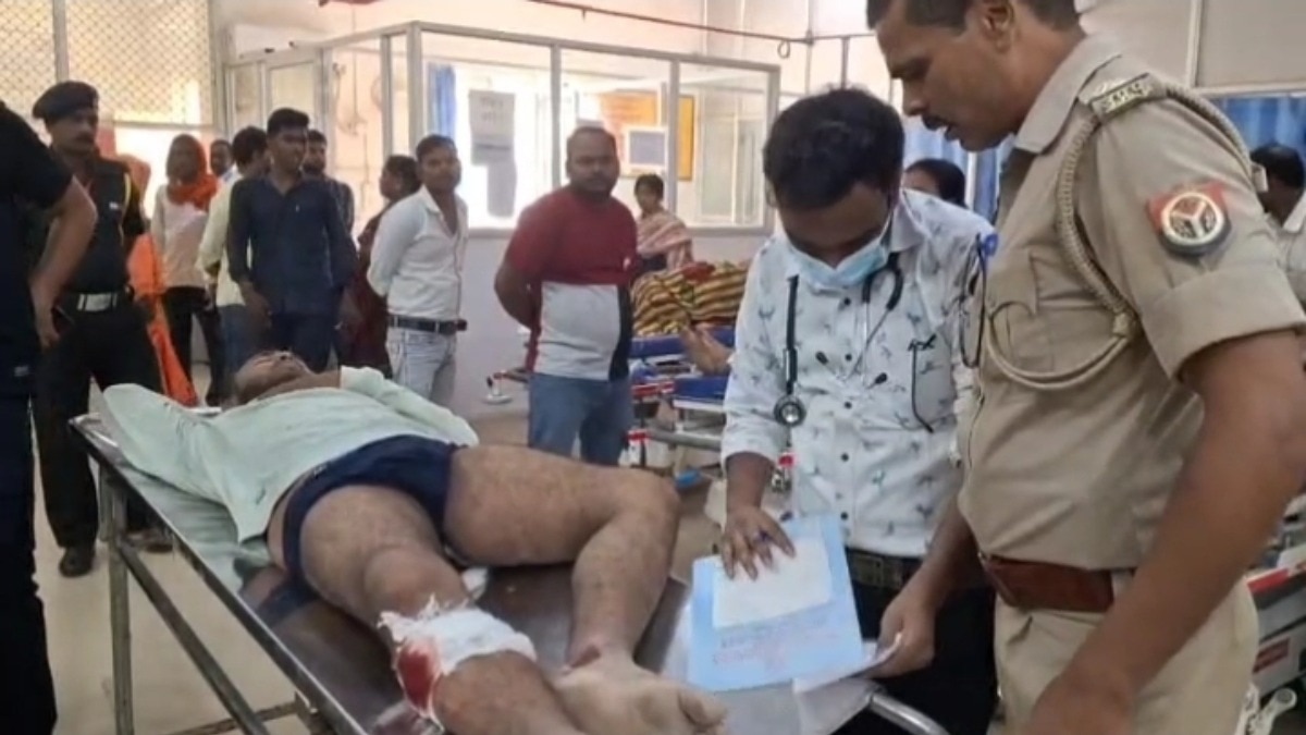 जवाबी फायरिंग में एक बदमाश घायल.(Photo: Vinay Kumar Singh/ITG)