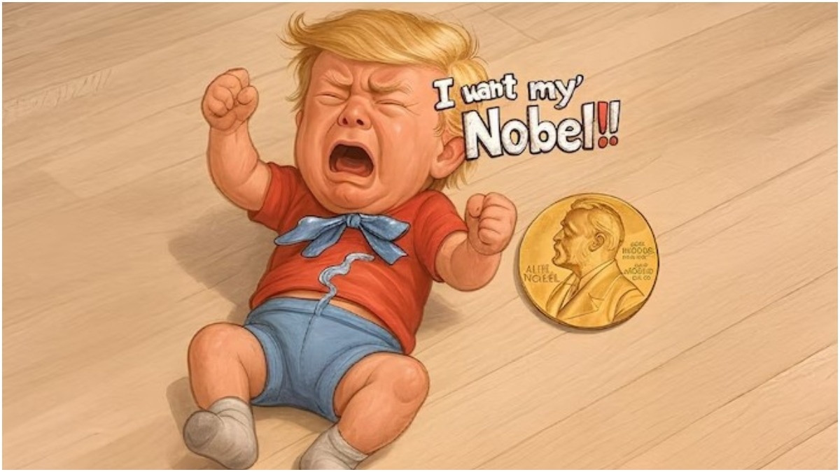 ट्रंप लंबे समय से नोबेल शांति पुरस्कार के लिए खुलकर लॉबिंग कर रहे थे (Photo: Aditya/X)