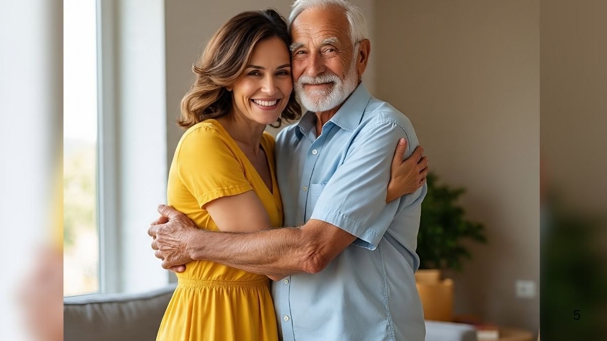 40 साल पहले जिस पिता की हो गई थी मौत, उनसे सोशल मीडिया के जरिए हुई बेेटी की मुलाकात (Photo - AI Generated)