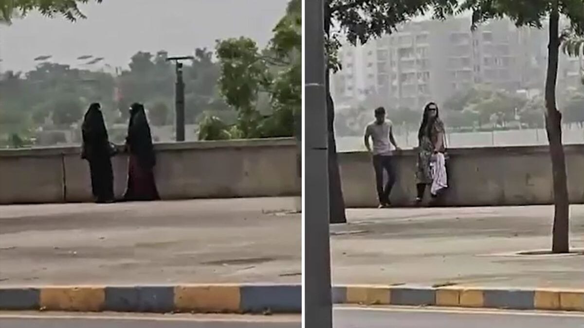 बुर्का पहनकर पहुंची थी लेडी कॉप. (Photo: Screengrab)