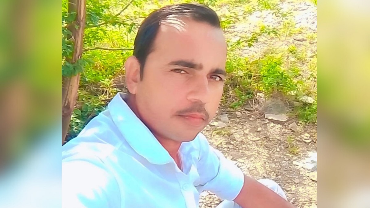 मृतक सुरेश गुर्जर.(Photo: Manoj Tiwari/ITG)