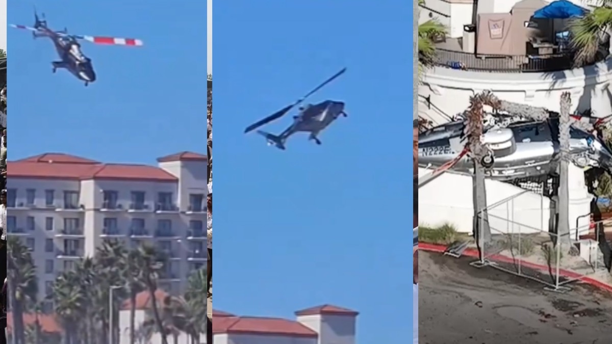 अमेरिका में भयानक हादसा! टेकऑफ के बाद उड़ता रहा गोल-गोल, फिर पेड़ से टकराकर हेलिकॉप्टर क्रैश- VIDEO