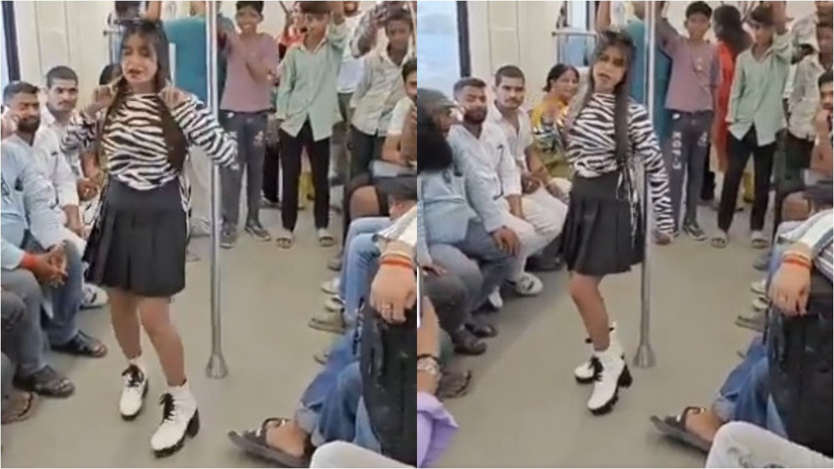 पटना मेट्रो में ठुमके लगाती लड़की का वीडियो वायरल, यूजर्स बोले – Delhi Metro का असर दिख रहा!