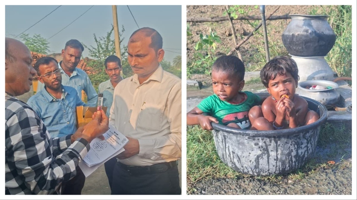 इंडिया टुडे की रिपोर्ट के बाद बिहार के दूध पानीया गांव में स्वास्थ्य संकट का मामला सामने आया है. (Photo: ITG)