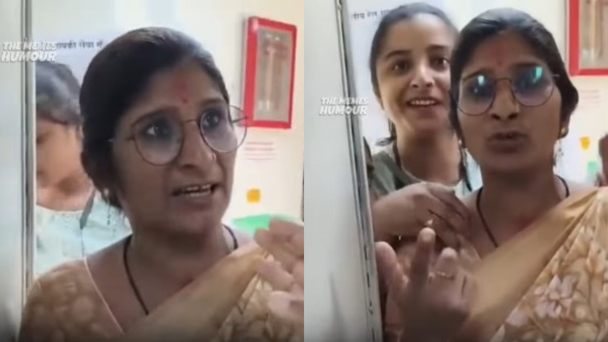  बिना टिकट सफर कर रही महिला ने टीटीई को दिखाई धौंस (Photo - X/@trainwalebhaiya)