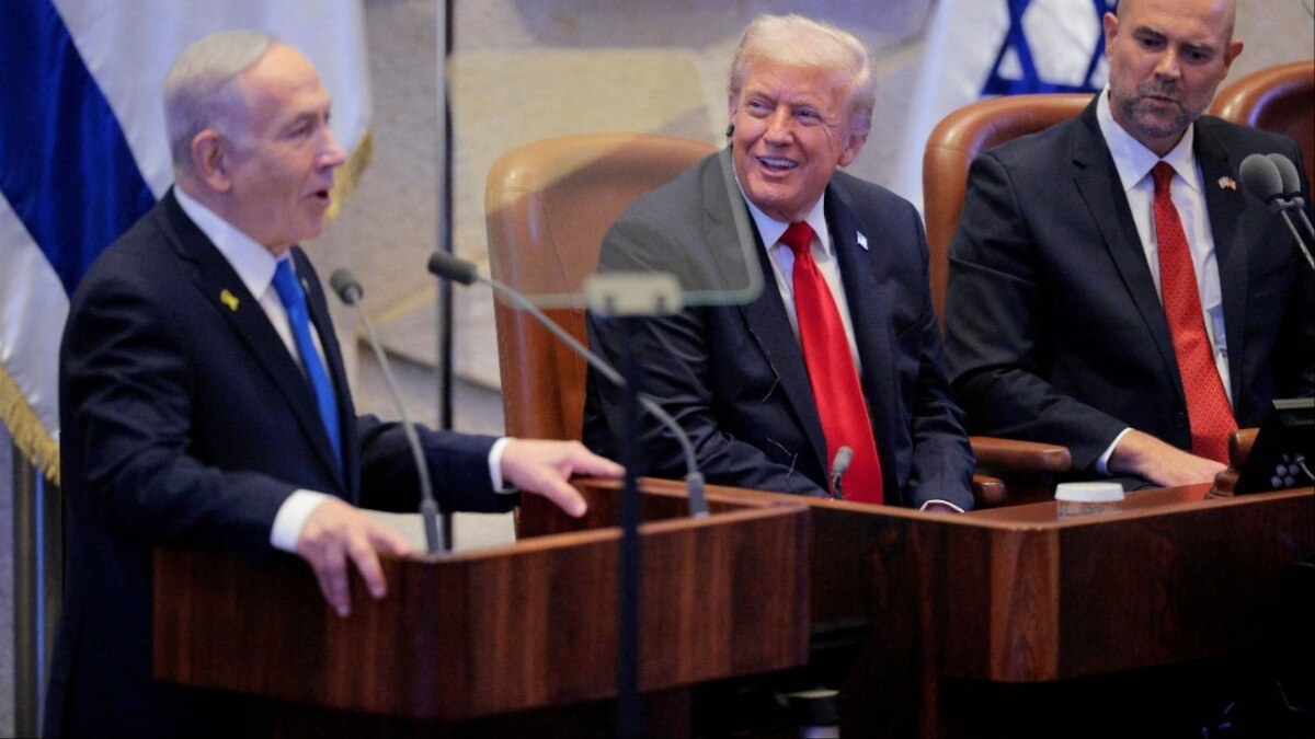 trump in knesset