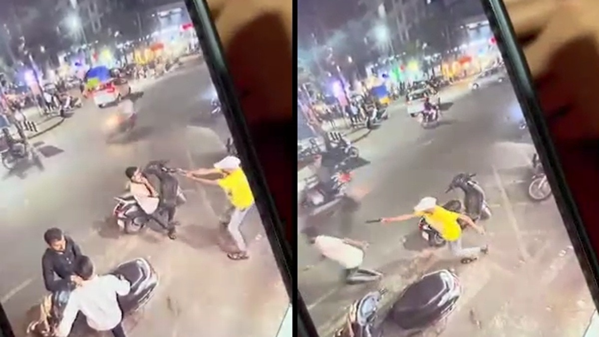 बिजी रोड पर शख्स को 'तमंचा' दिखाकर दौड़ाया (Photo: itg)