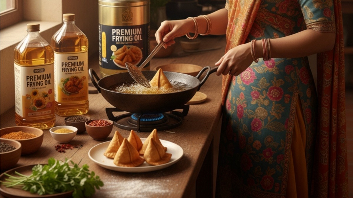तलने के लिए ऐसा तेल चुनना चाहिए जिसका स्मोक पॉइंट ज्यादा हो (Photo: AI Generated)