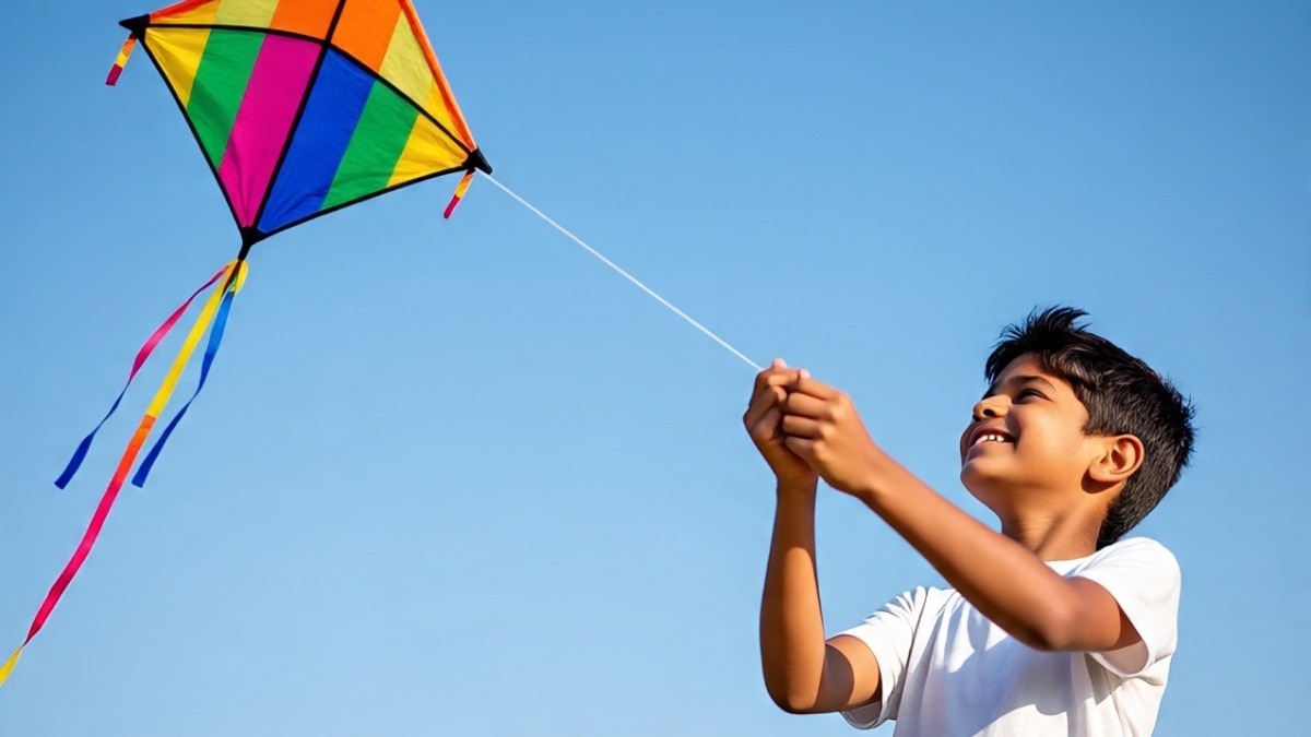 पतंग पकड़ने के चक्कर में छत से गिरा मासूम (Photo- AI Generated)