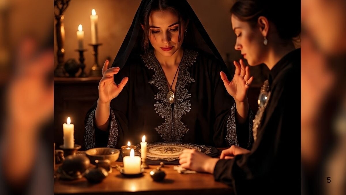 भाग्य बताने के नाम पर ठगों ने दो महिलाओं से लूटे 5 करोड़ रुपये (Photo - AI Generated)