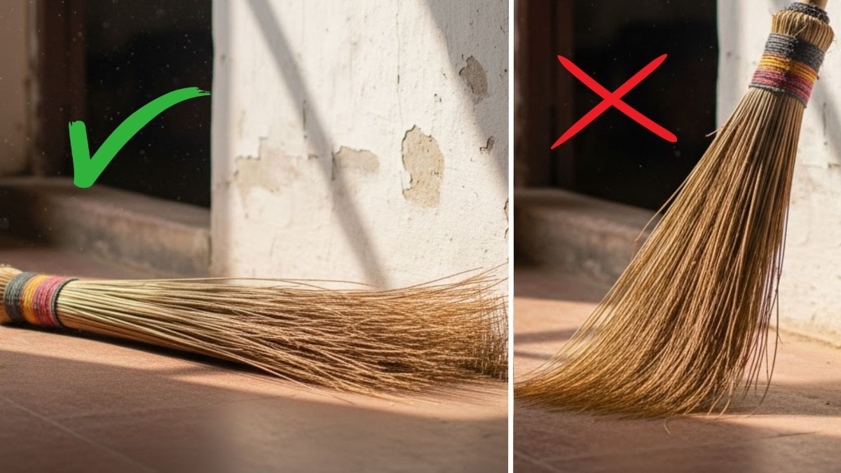 घर में गलत तरह से रखी झाड़ू अमीर से अमीर को भी कर सकती है कंगाल. (Photo: AI Generated)