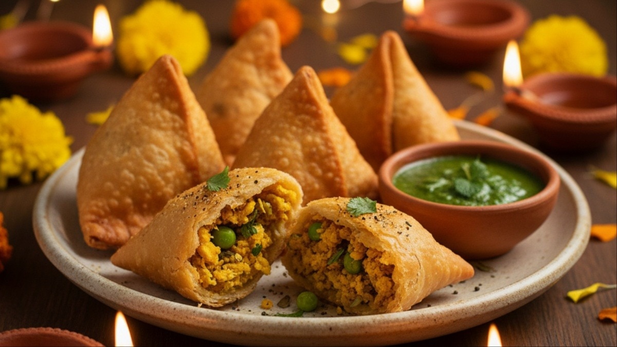Crispy Moong Dal Samosa 