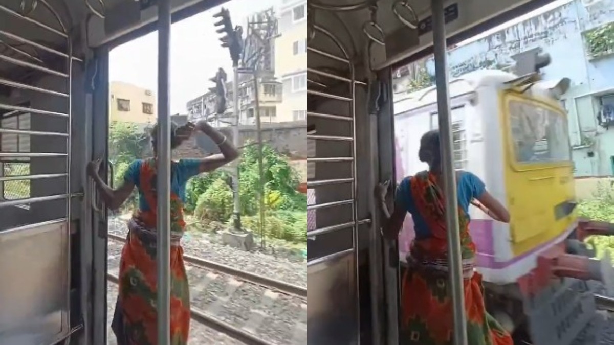 चलती ट्रेन से दूसरी ट्रेन पर पत्थर फेंकती महिला का वीडियो वायरल, लोगों में गुस्सा