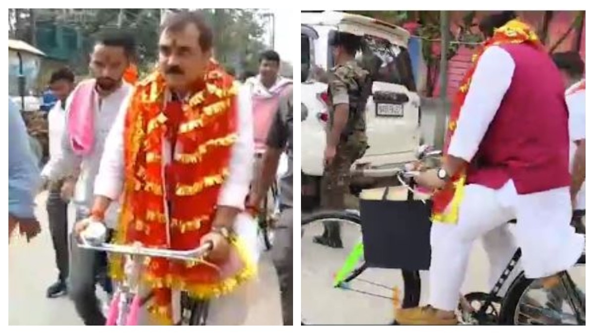 जीवेश मिश्रा ने भरा पर्चा (Photo: Screengrab)