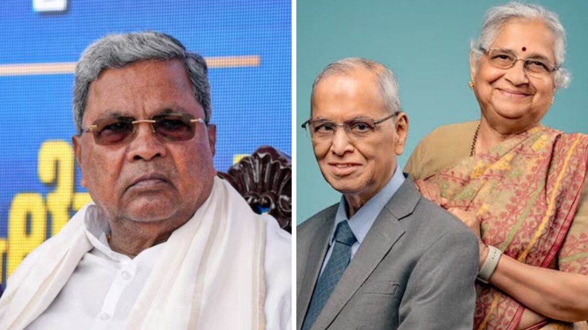 Siddaramaiah and NR Narayana Murthy and Sudha Murty 