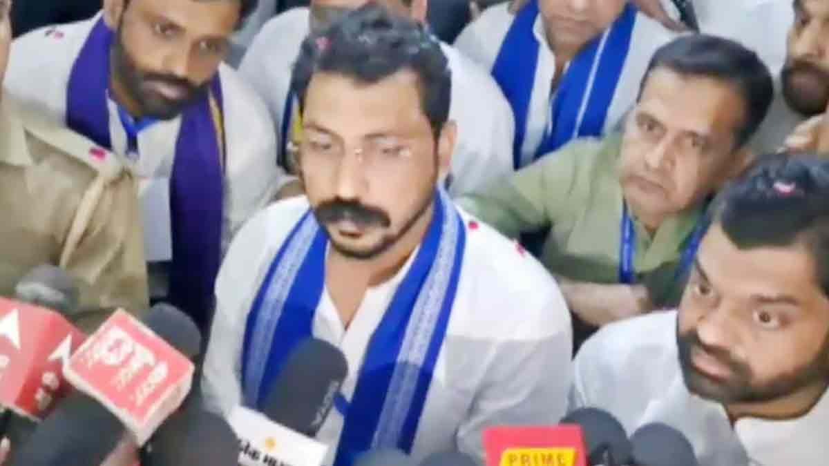 आजाद समाज पार्टी के प्रमुख चंद्रशेखर आजाद (Photo: Screengrab)