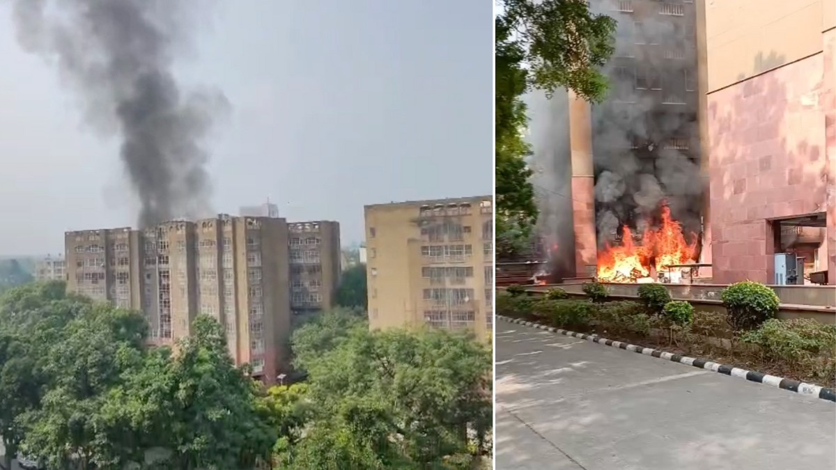 दिल्ली के ब्रह्मपुत्र अपार्टमेंट में लगी भीषण आग, यहीं रहते हैं कई राज्यसभा सांसद, संसद से महज 200 मीटर दूर है यह इलाका