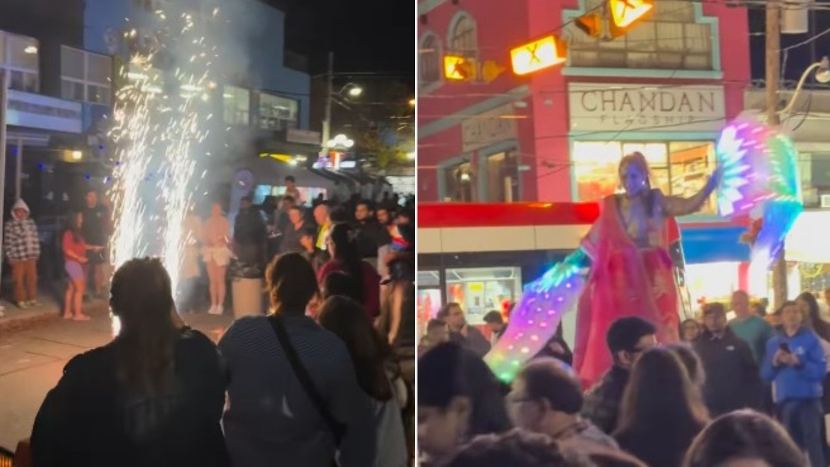 कनाडा की सड़कों पर भारतीय रंग! टोरंटो में दिवाली सेलिब्रेशन का वीडियो हुआ वायरल