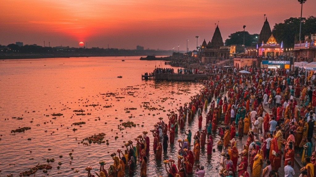 बिहार से बाहर ये घाट भी हैं आस्था और पर्यटन का केंद्र? (Photo-AI-Generated)