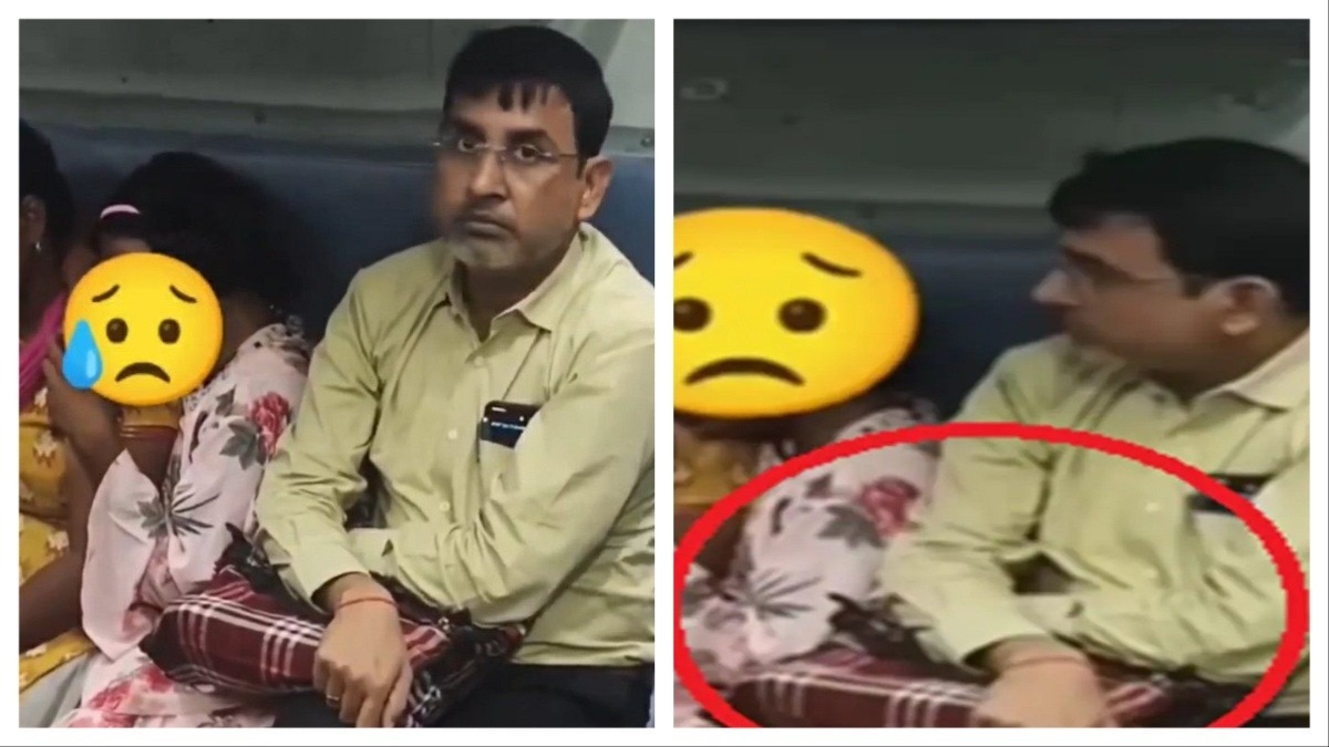 ट्रेन में बच्ची को छेड़ रहा था हैवान, VIDEO वायरल, गिरफ्तारी की मांग पर क्या बोले SP – Man Molests Girl in Train ladki se chhedchhad man touching child on train inappropriately lclnt