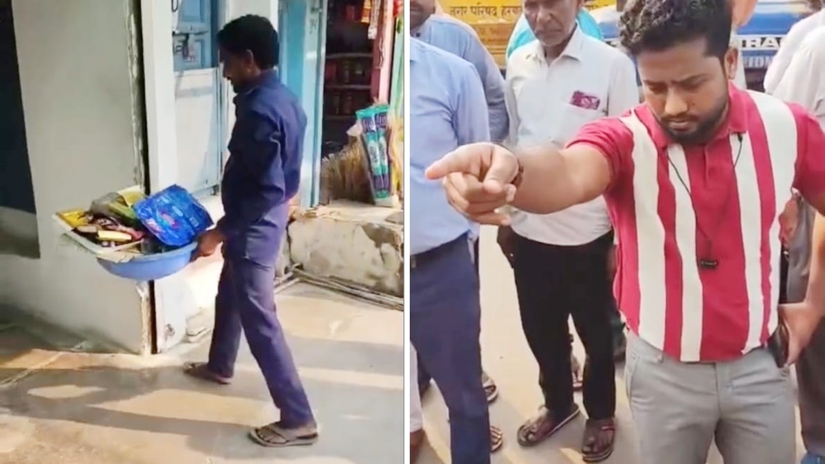 नगर परिषद CMO ने BJP नेता के घर डलवाया कचरा.(Photo:Screengrab)