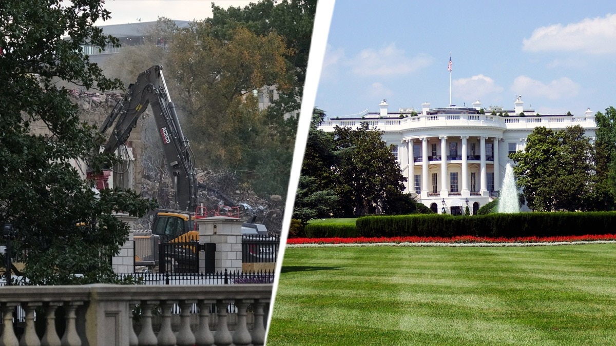 white house bulldozer