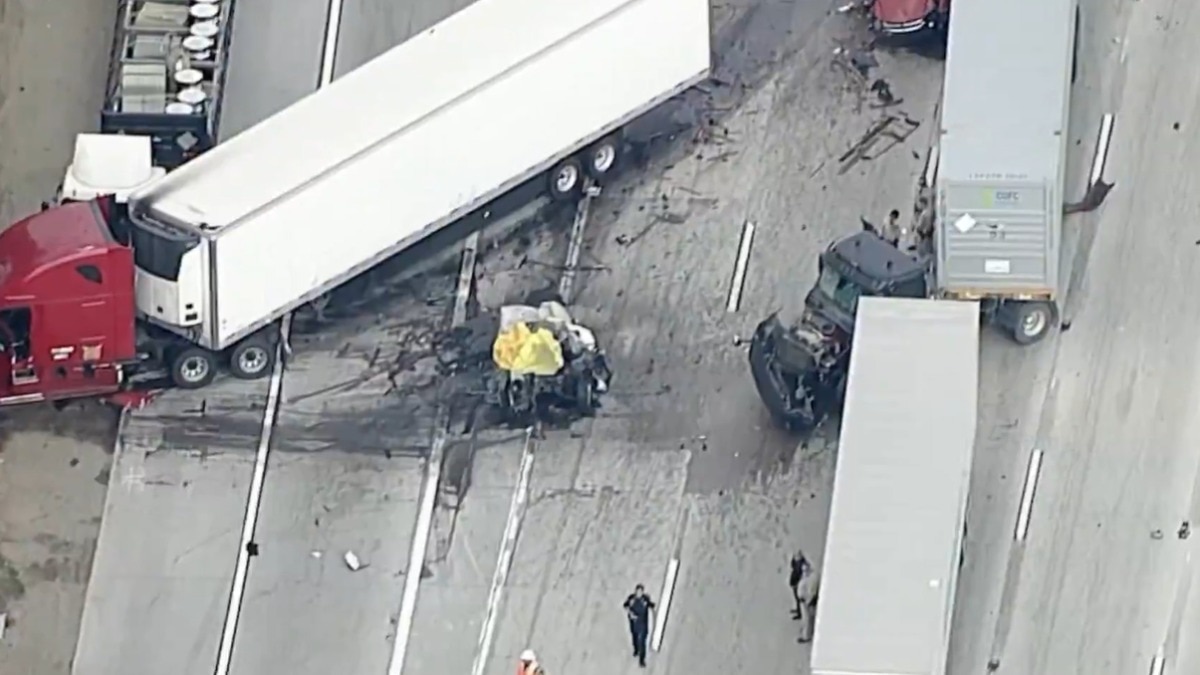 truck accident video