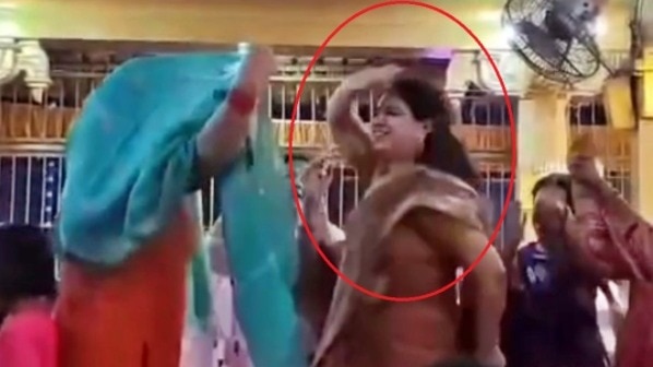Dance video of Deoria DM Divya Mittal goes viral (Photo- screengrab)