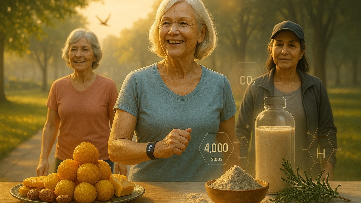 अधिक उम्र की महिलाओं को फिजिकल एक्टिविटी बहुत जरूरी है. (Photo: AI Generated)