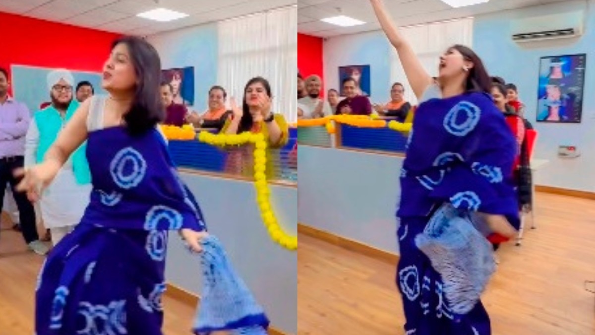 बन ठन चली दिखो...ऑफिस पार्टी में महिला का जबरदस्त डांस वायरल, लोग बोले- दीदी आप तो कमाल हो