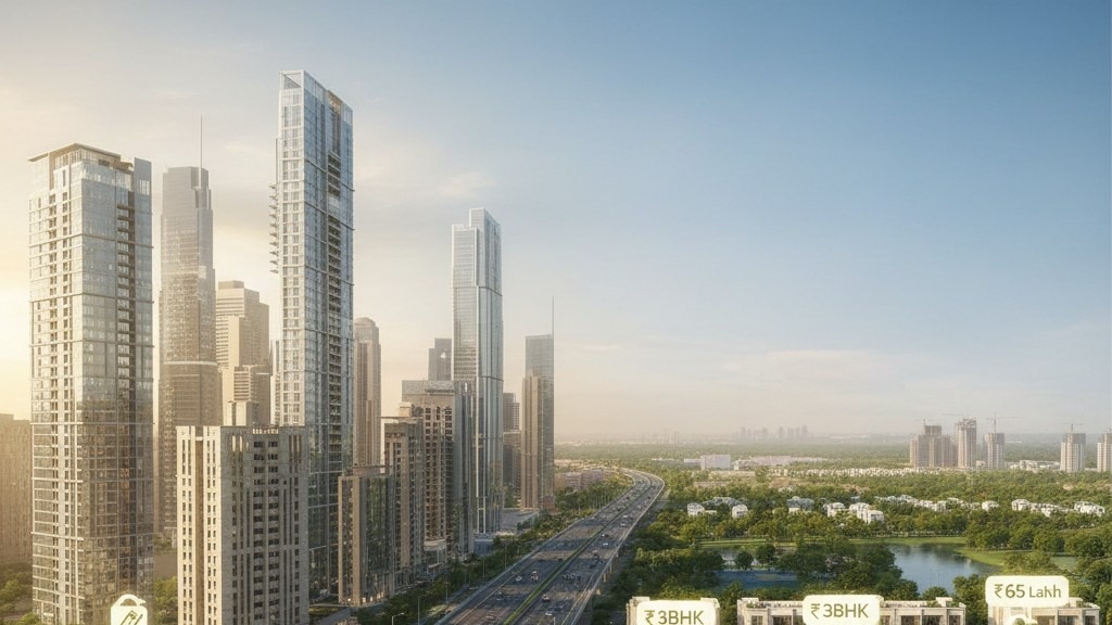 नोएडा के 1BHK की कीमत में इन पड़ोसी शहरों में खरीदें 3BHK फ्लैट! – Noida 1 bhk Flat rate property in Faridabad Sohna Road