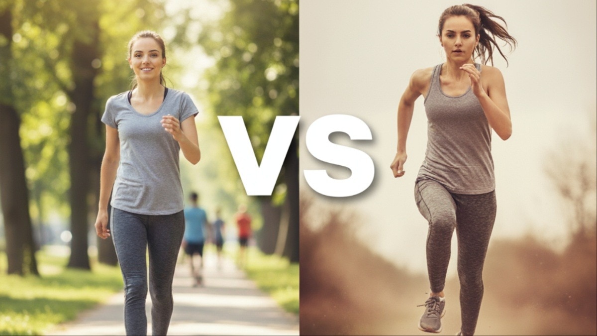 वॉकिंग और रनिंग में से वजन कम करने के लिए क्या बेहतर है (Photo- AI generated)