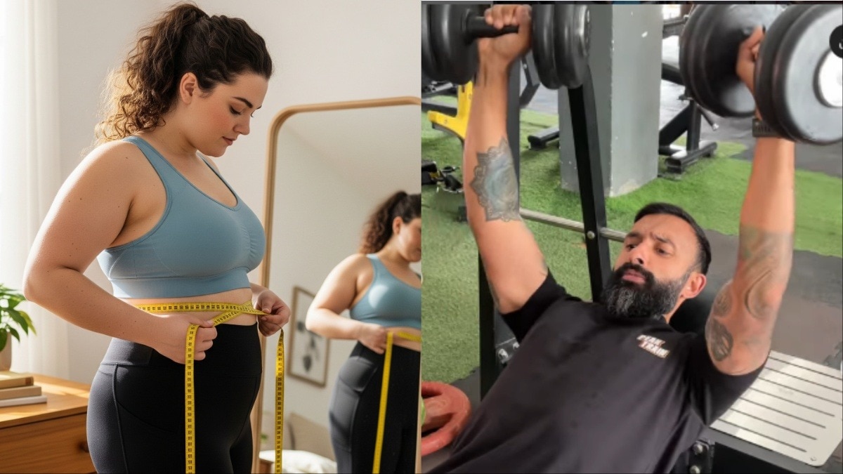 फिटनेस ट्रेनर से जानें वर्कआउट के बाद भी क्यों नहीं घट रहा वजन (Photo- AI generated & Siddharth Singh/Instagram)