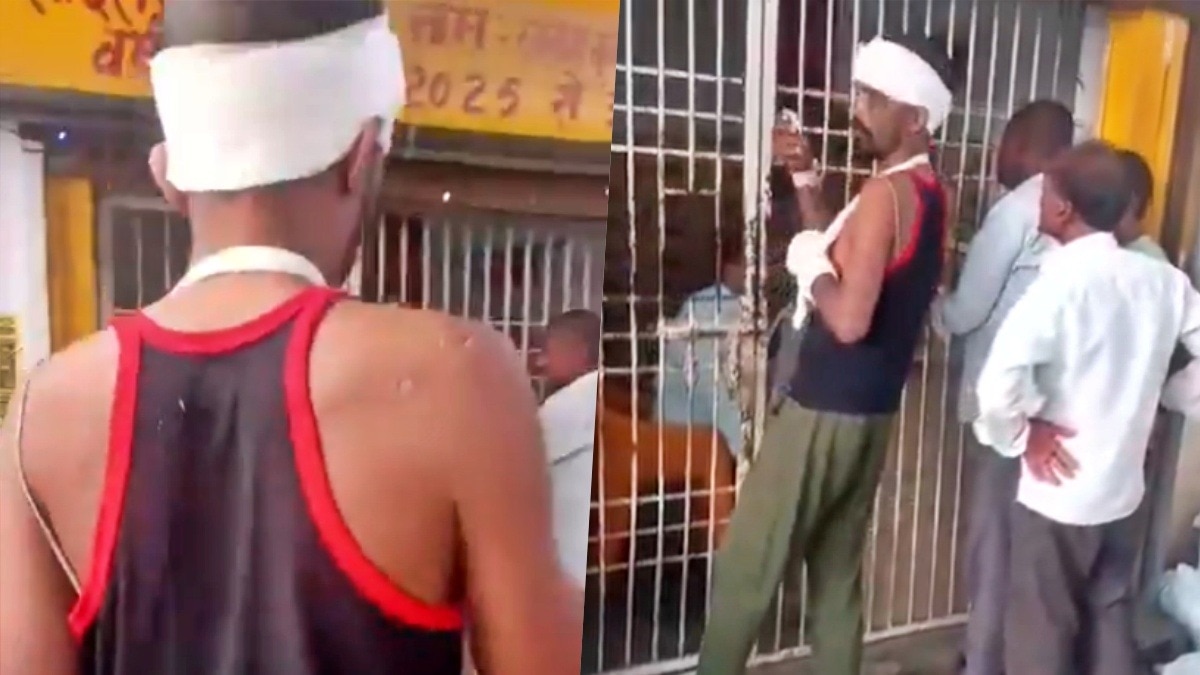 Video of patient at liquor shop goes viral (Photo- Screengrab)