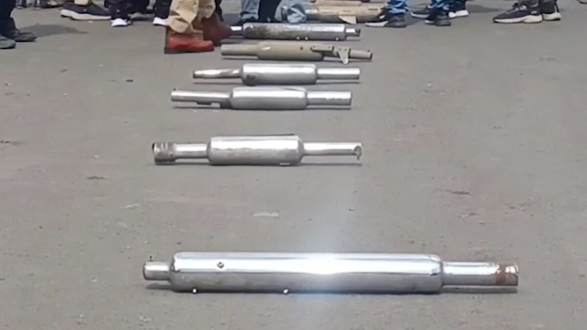 30 से ज्यादा साइलेंर नष्ट.(Photo:Screengrab)