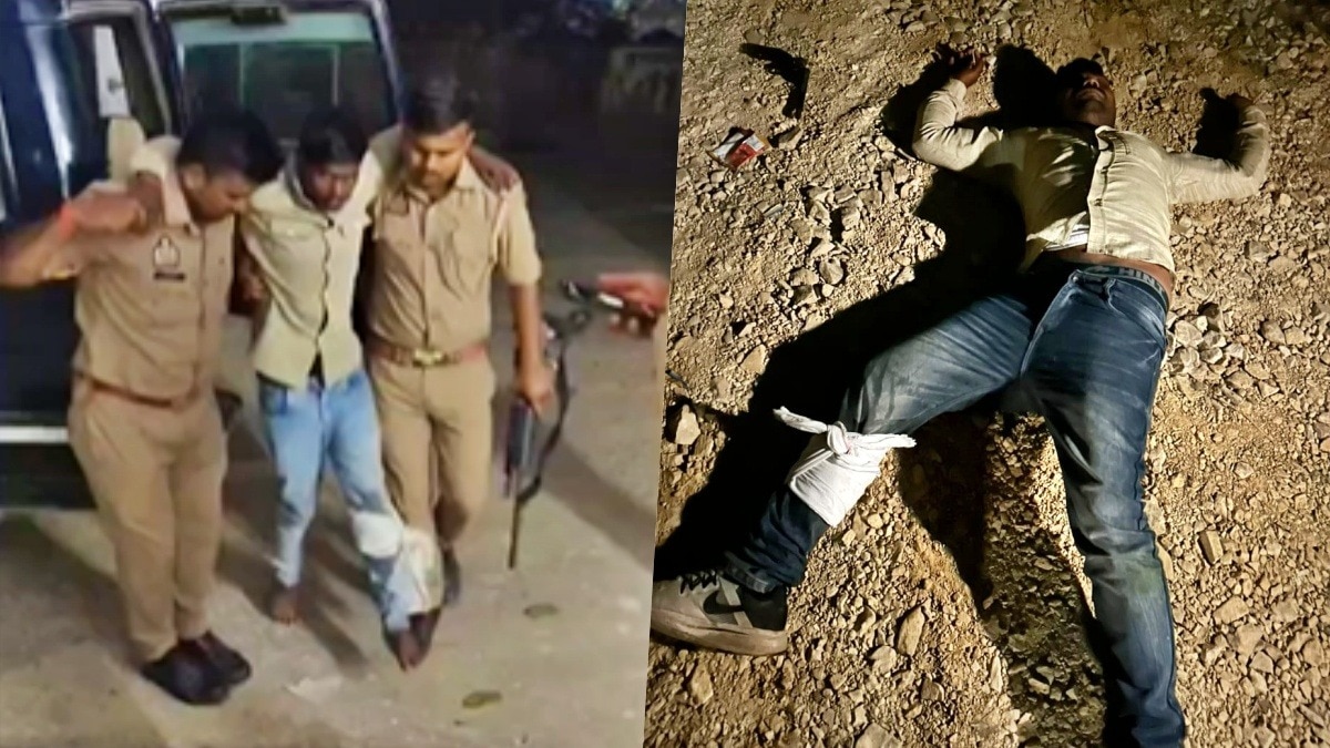 Five criminals were caught after an encounter in Sultanpur (Photo- ITG)