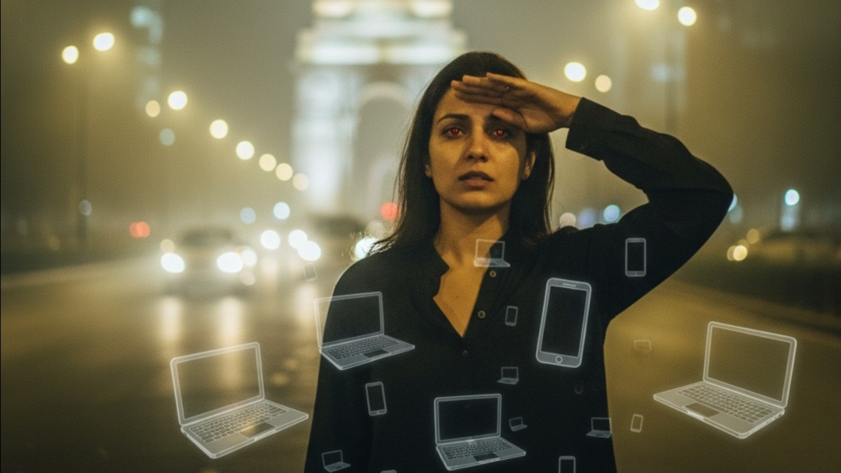 दिल्ली के लोगों में बिगड़ रही है आंखों की सेहत.  (Photo: AI generated)