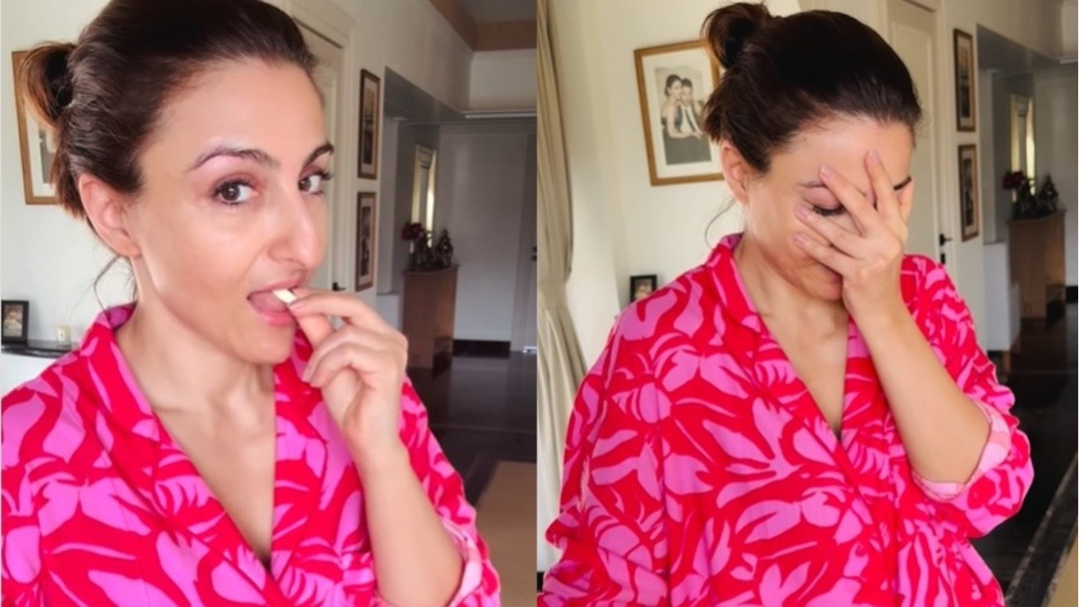 47 की सोहा ने चबाया कच्चा लहसुन, मुंह से निकला धुआं... खुद बताई इसकी वजह