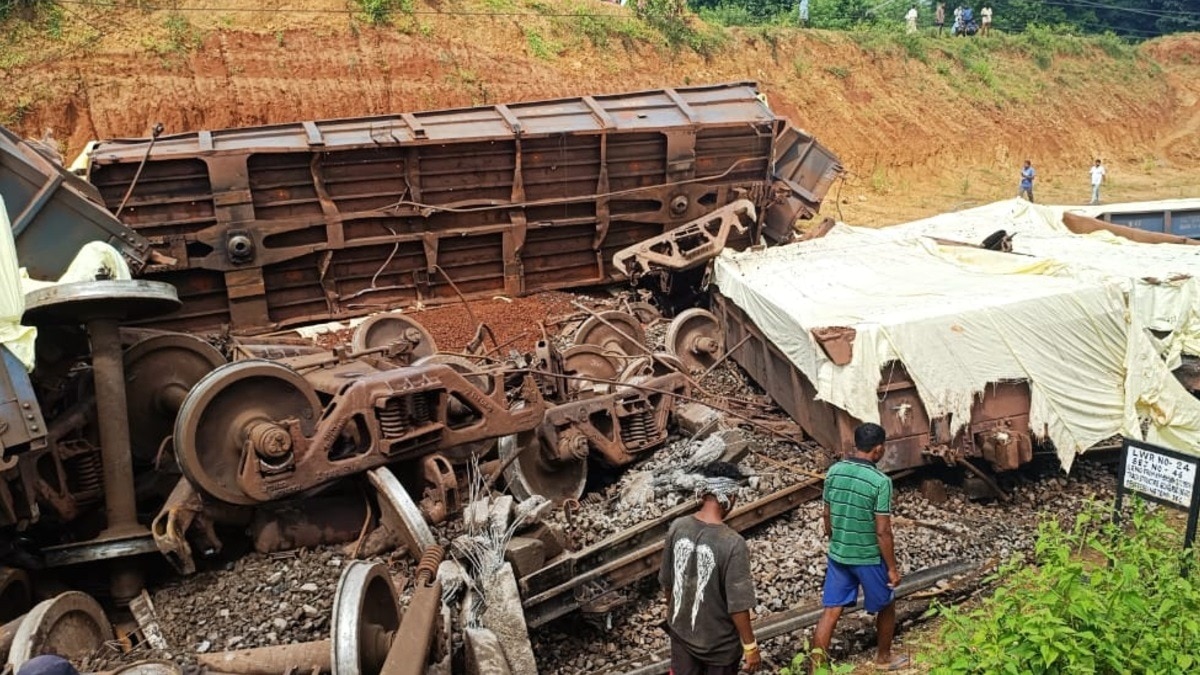 राउरकेला-रांची रेलखंड पर बड़ा रेल हादसा.(Photo:ITG)
