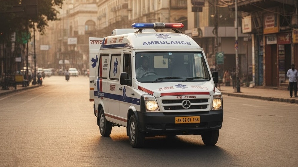 Shameful act of ambulance driver in Mirzapur (Photo- AI Generated)