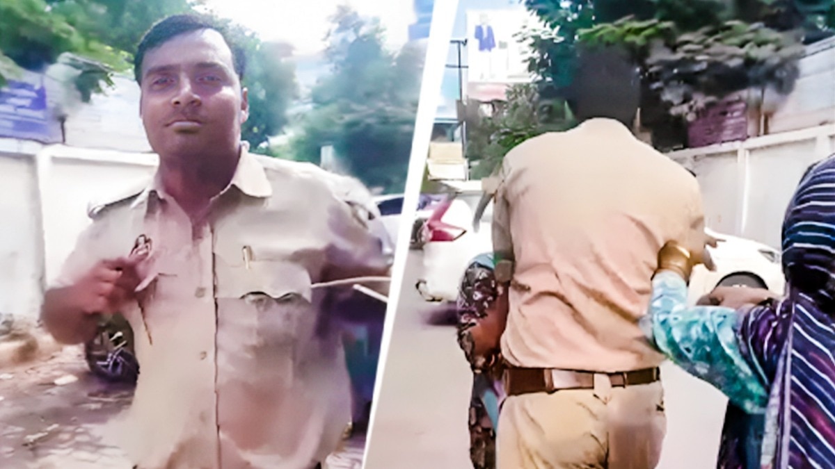कांस्टेबल ने युवती से की छेड़छाड़ (Photo: Screengrab)