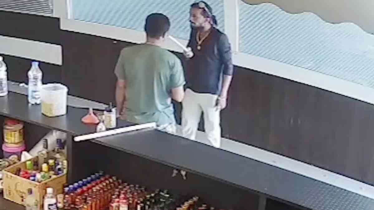 Hotel manager brutally beaten with a plastic pipe