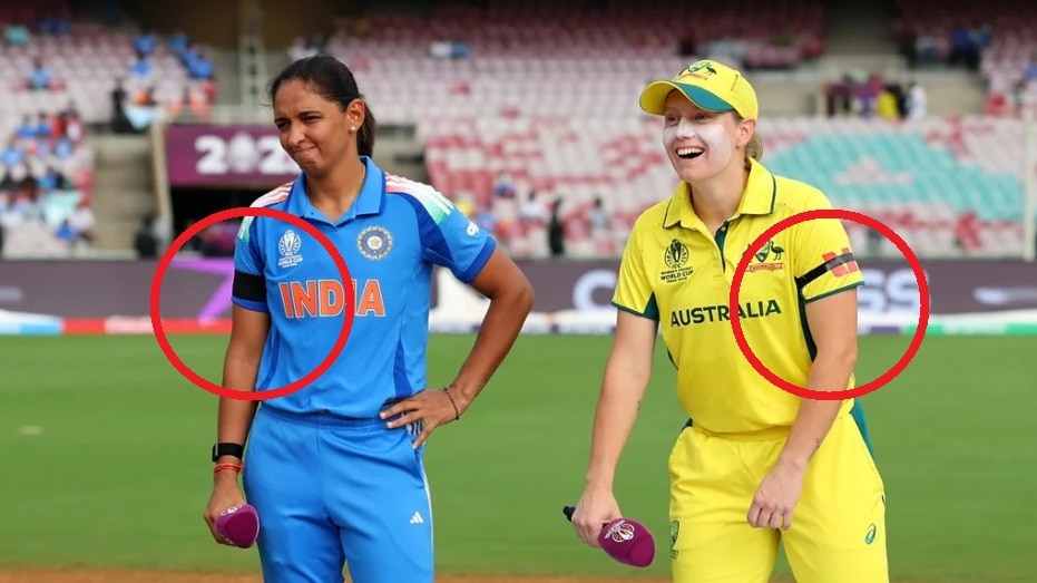 महिला वर्ल्ड कप सेमीफाइनल में हरमनप्रीत कौर और एल‍िसा हीली टॉस के दौरान (Photo: Getty)