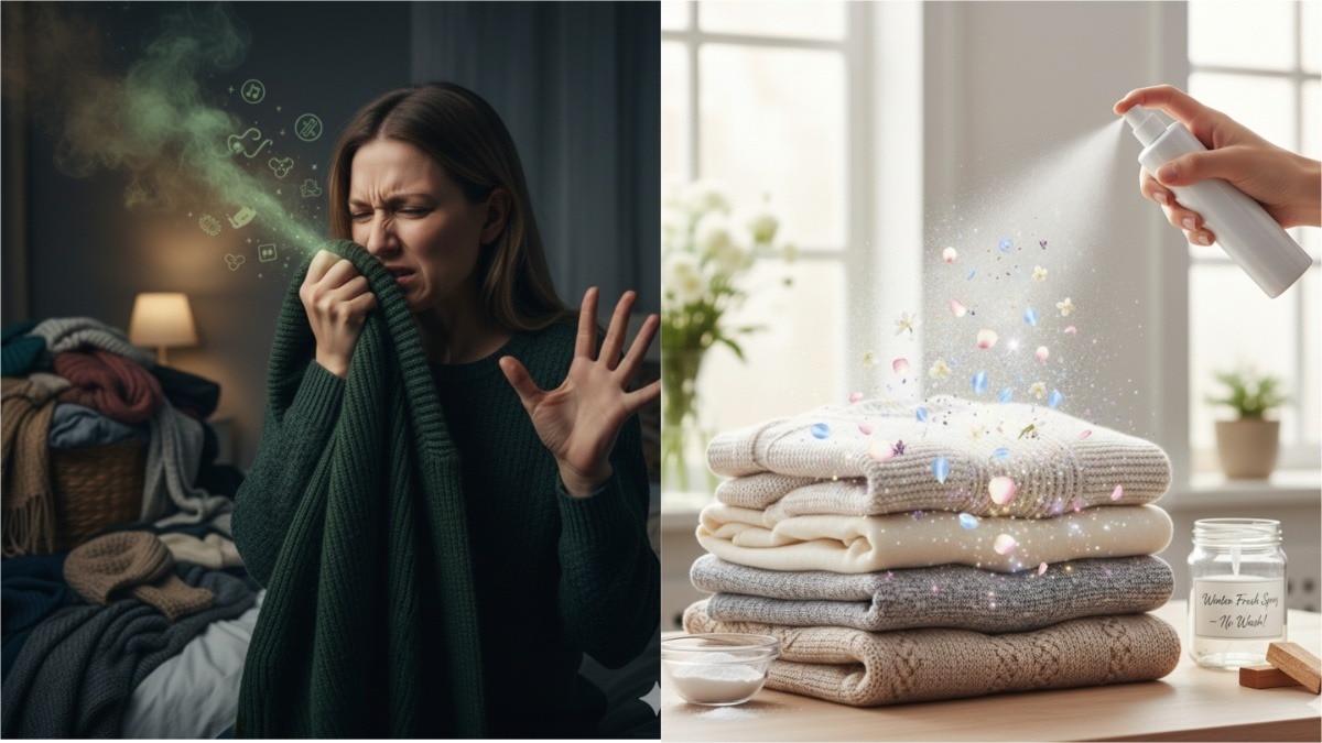 How to clean Winter Clothes: गर्म कपड़ों से आ रही है बदबू तो बिना धोएं ऐसे करें क्लीन, महकेंगे फूल की तरह – How to clean winter clothes without washing winter clothes bad odour tips tvisp How to clean Winter Clothes: गर्म कपड़ों से आ रही है बदबू तो बिना धोएं ऐसे करें क्लीन, महकेंगे फूल की तरह – How to clean winter clothes without washing winter clothes bad odour tips tvisp