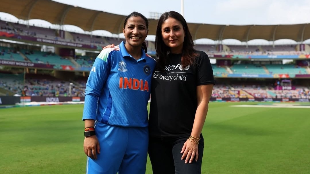 Kareena Kapoor celebrates Indian womens team victory over Australia
