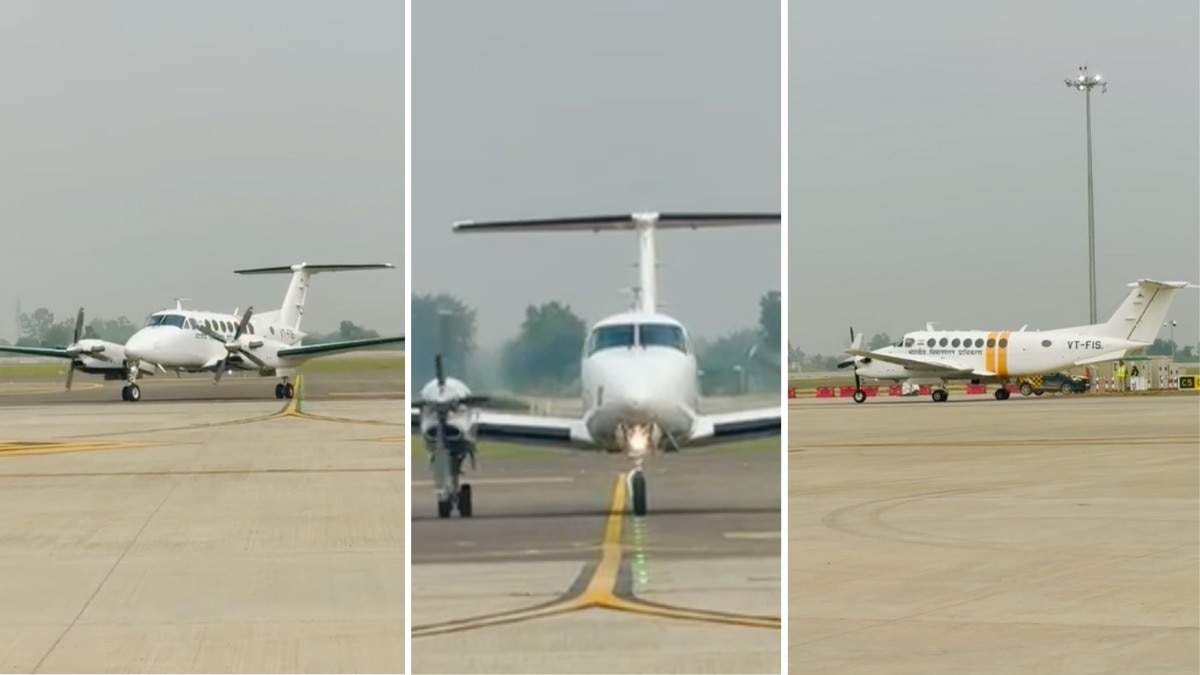 नोएडा एयरपोर्ट पर पहली कैलिब्रेशन फ्लाइट ने खोला संचालन का रास्ता (Photo: Arun Tyagi/ITG)