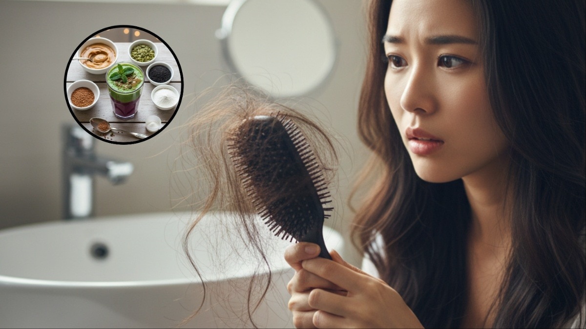 हेल्दी स्मूदी रेसिपी जो बालों को बढ़ाने में करेगा मदद  (Photo-AI generated)