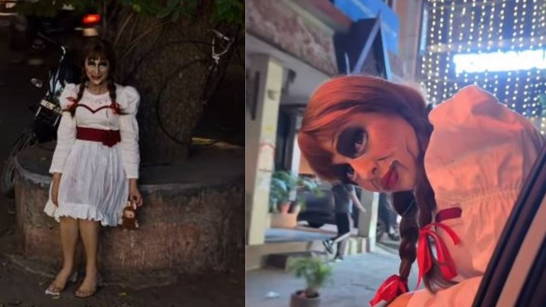 दिल्ली की सड़कों पर घूमती दिखीं 'एनाबेल', सोशल मीडिया पर छाया वीडियो