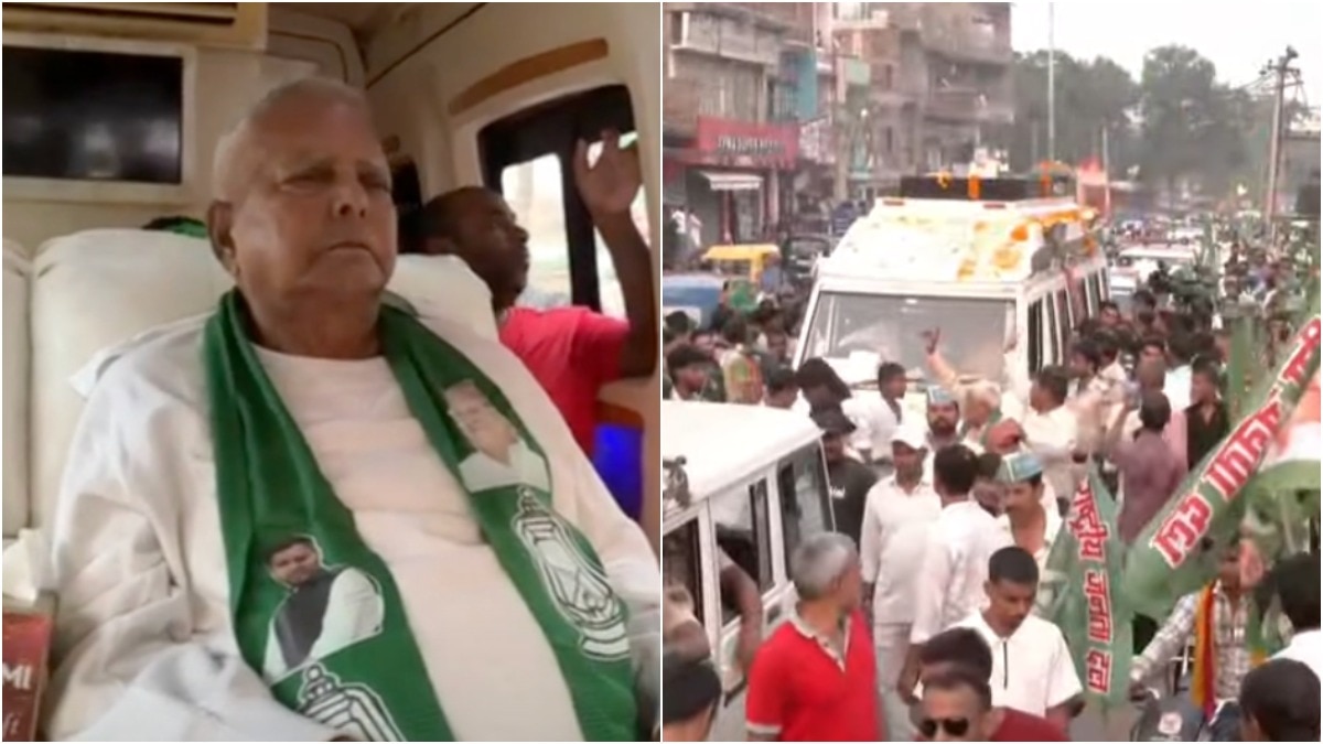 राष्ट्रीय जनता दल के सुप्रीमो लालू प्रसाद यादव ने महागठबंधन प्रत्याशियों के समर्थन में पटना में किया रोड शो. (Photo: X/@RJD)